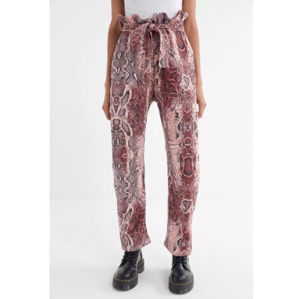House of Sunny snakeskin print pants - Picture 1 of 12